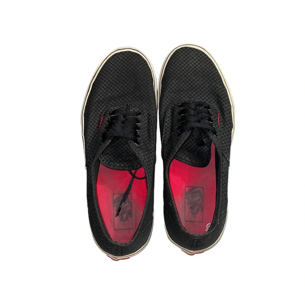Vans Authentic Off The Wall Size 10.5 Shoes Black Gray Low Skater Sneaker